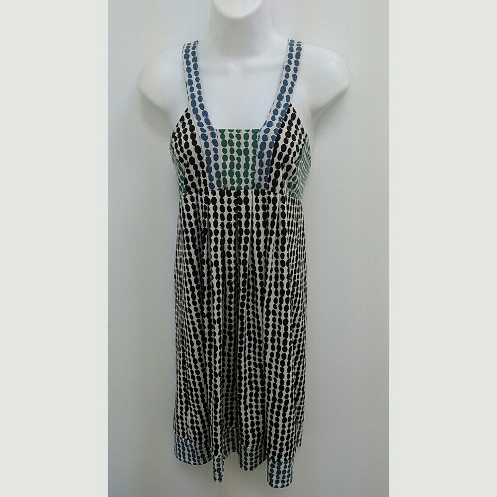 BCBG MAXAzria Empire Waist Polka Dot Dress Sz Small